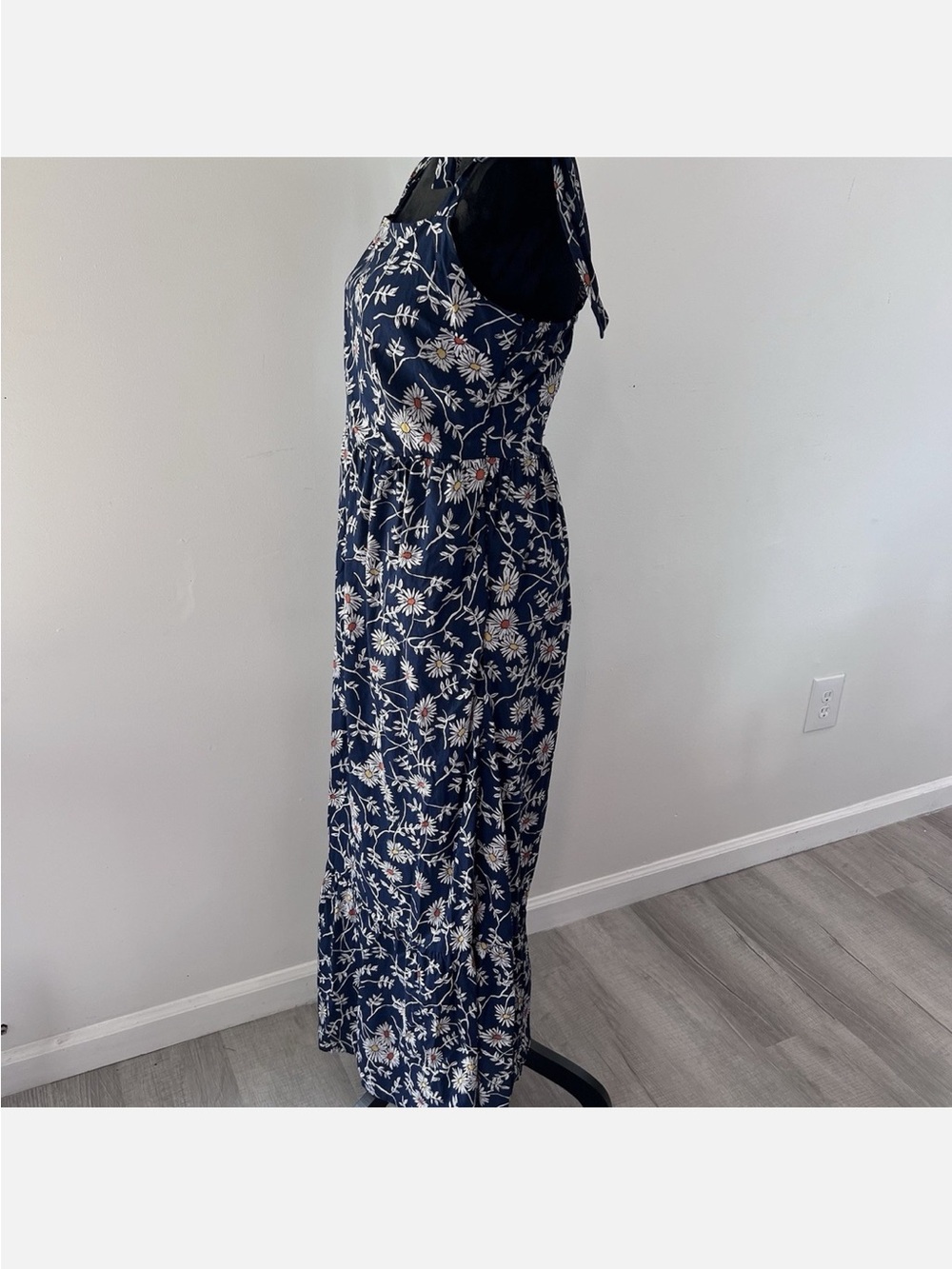 Dip royal blue floral tank maxi dress - Picture 3 of 5